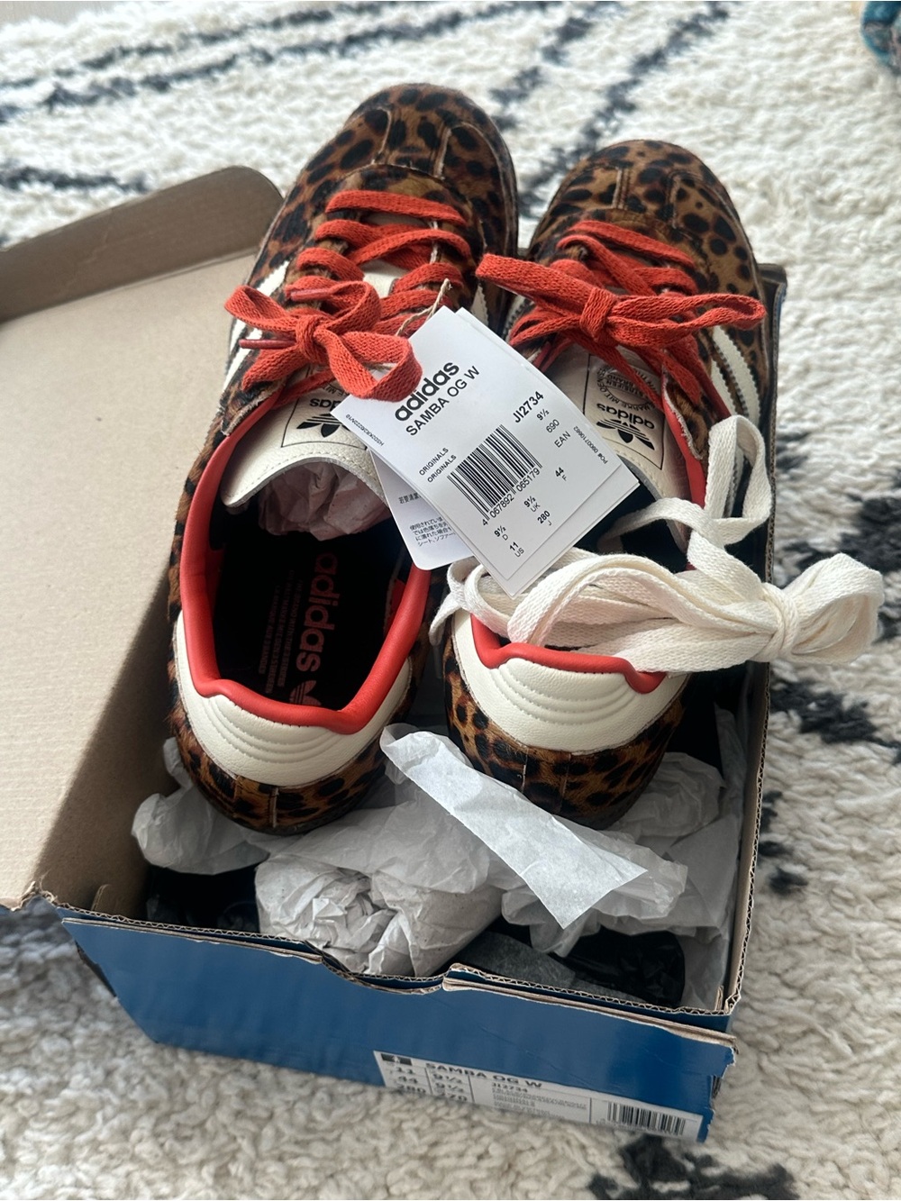 Women’s size 11 NWT never worn adidas Samba OG Cheetah Print Sneakers- authentic - Picture 5 of 5